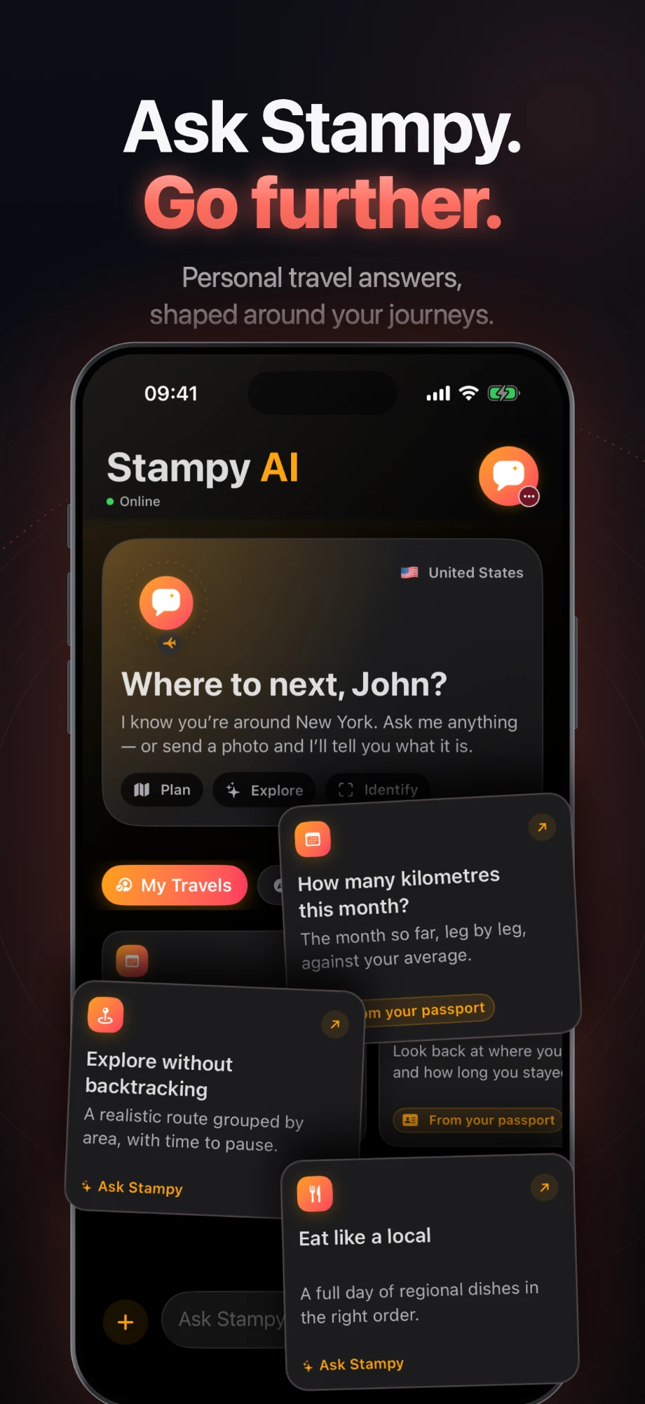 Ask Stampy. Go further. The AI travel assistant with trip ideas.